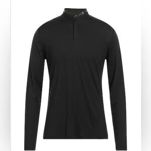 The‎ Kooples Wool T Shirt with Tunisian neckline & stand up collar Sz. XL